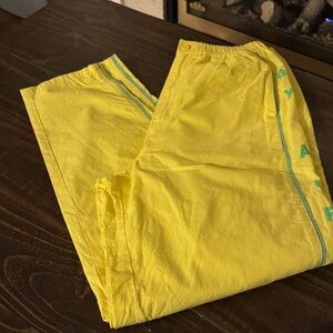Bright Yellow Track Pants